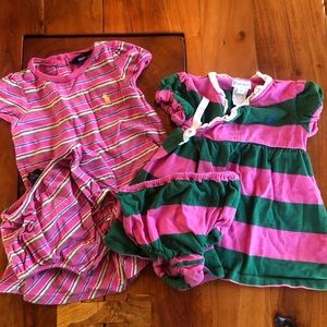 Ralph Lauren Striped Dress Lot 9-12 mos